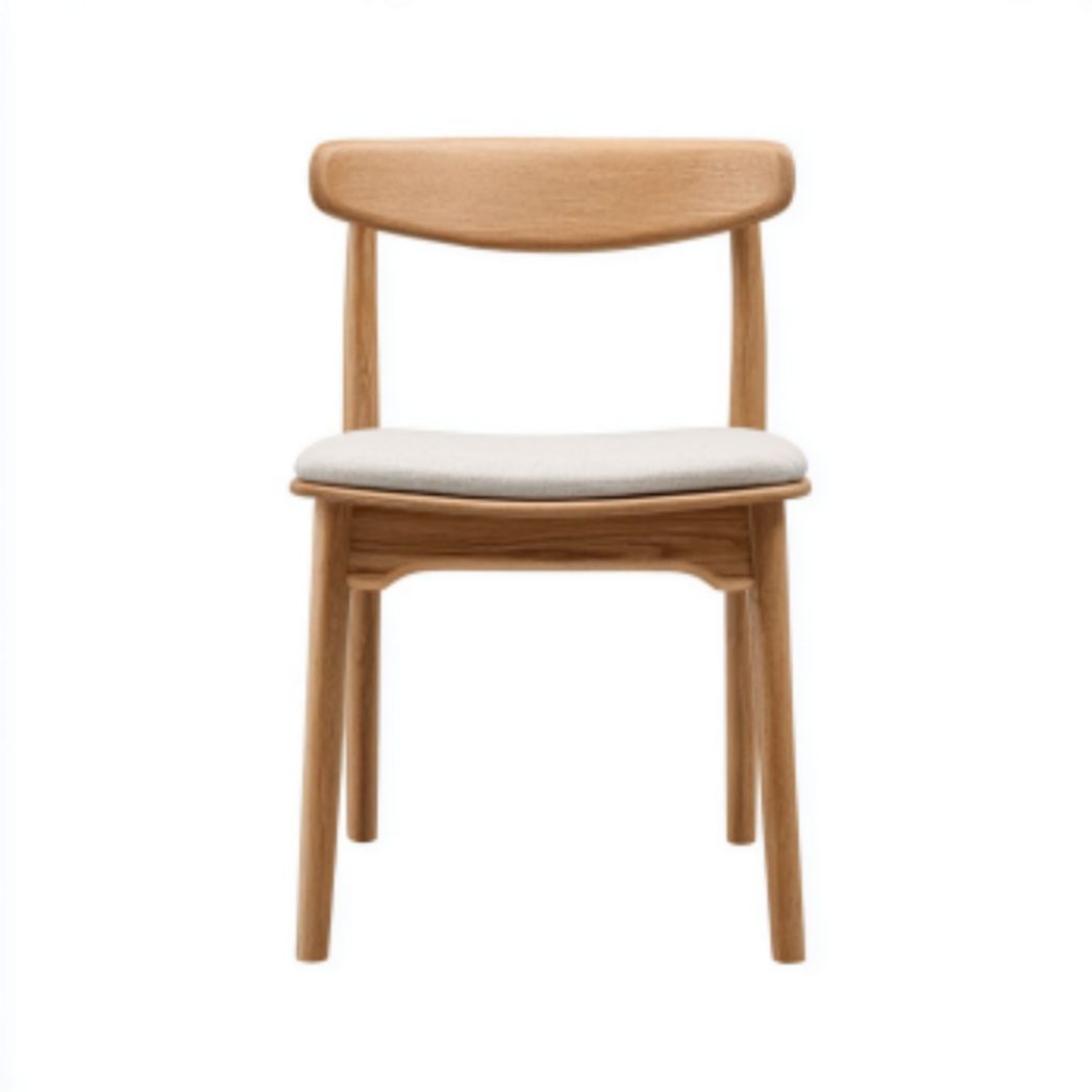 Wooden Dining Chair with Upholstered Seat – 45 x 45 x 80cm