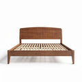 Wooden Bed Frame with Slatted Base for Bedroom Use – 202 x 160 x 30cm