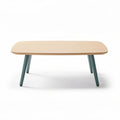 Wooden Coffee Table for Living Room Use with Steel Legs - 120 x 80 x 45cm