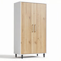 Wooden Wardrobe with Double Doors for Storage – 180 x 80 x 40cm